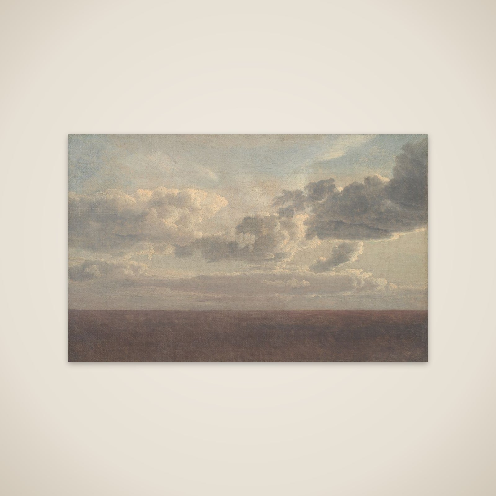 Studie af skyer over havet unframed print