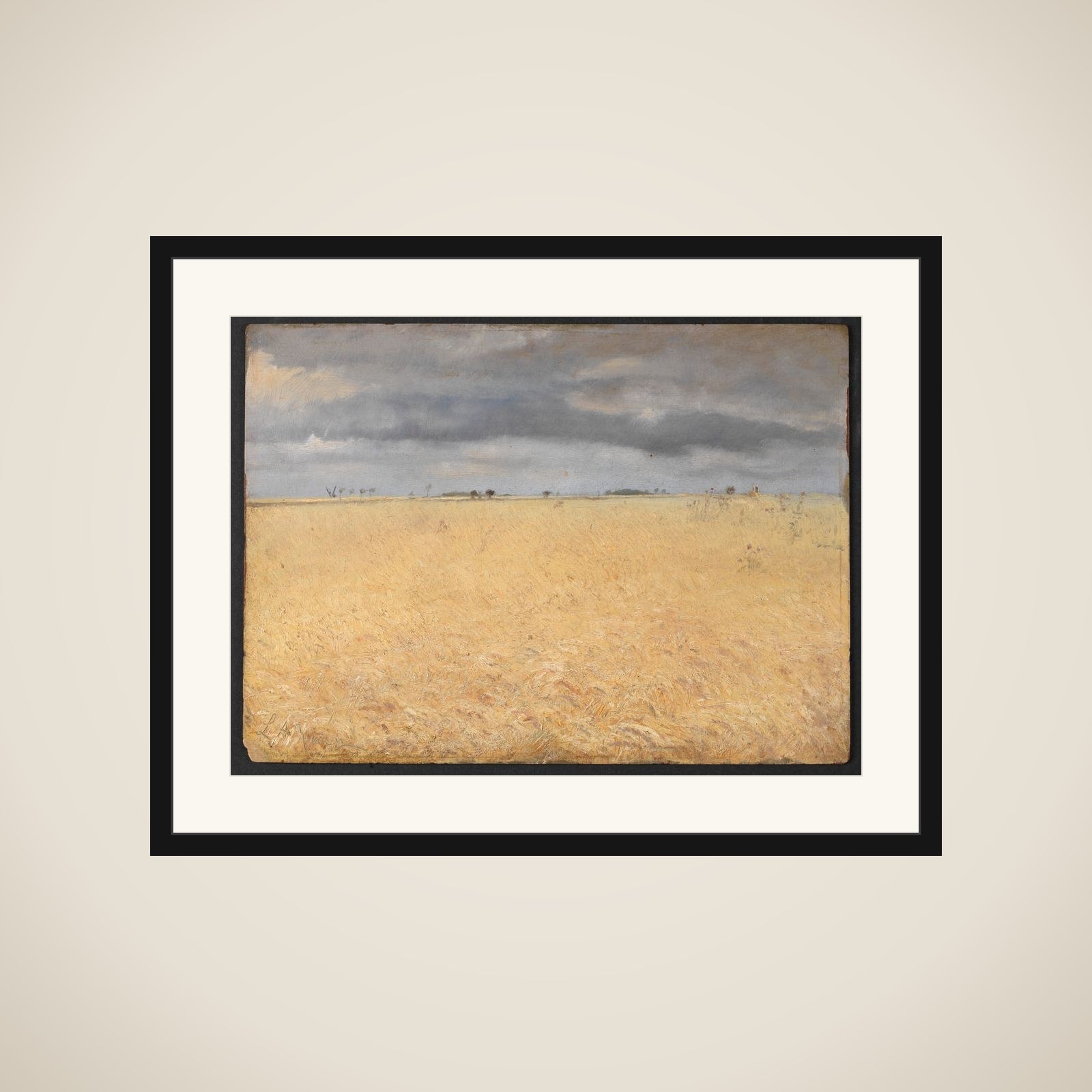 En rugmark ved landsbyen Ring framed
