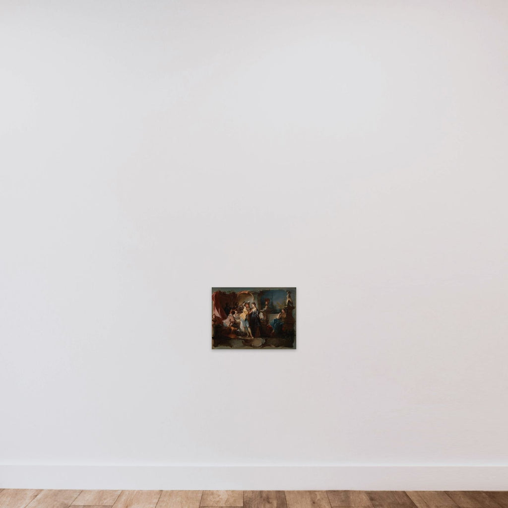 Den fortabte søn i selskab med kurtisaner unframed — shown to scale