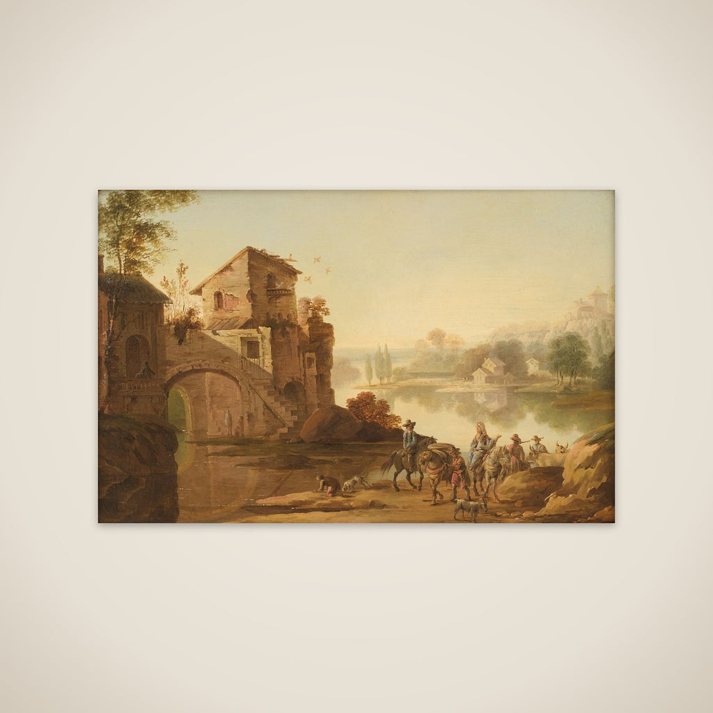 Landskab i italiensk manér unframed print