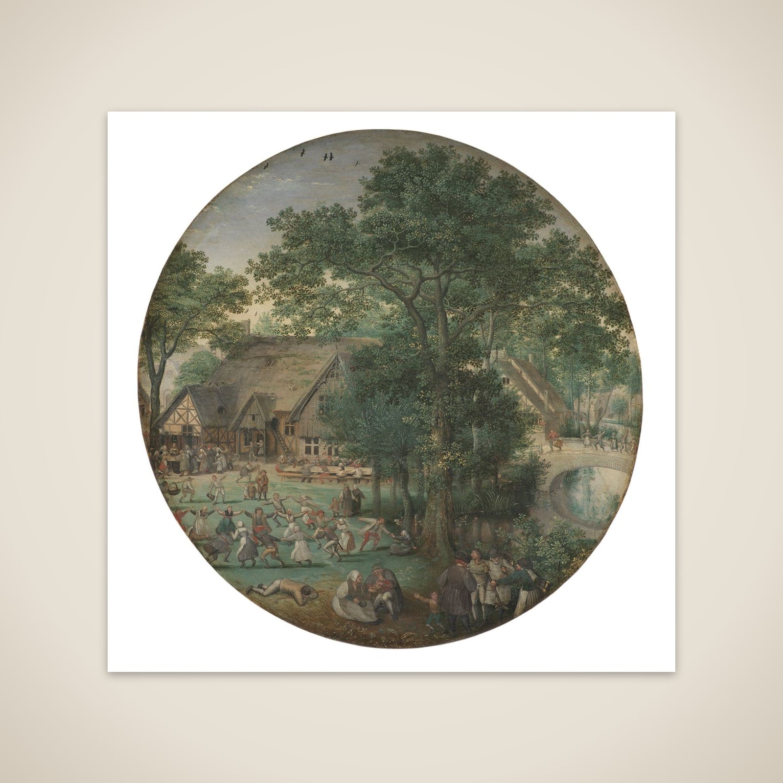 Bondebryllup. Dans i det fri unframed print