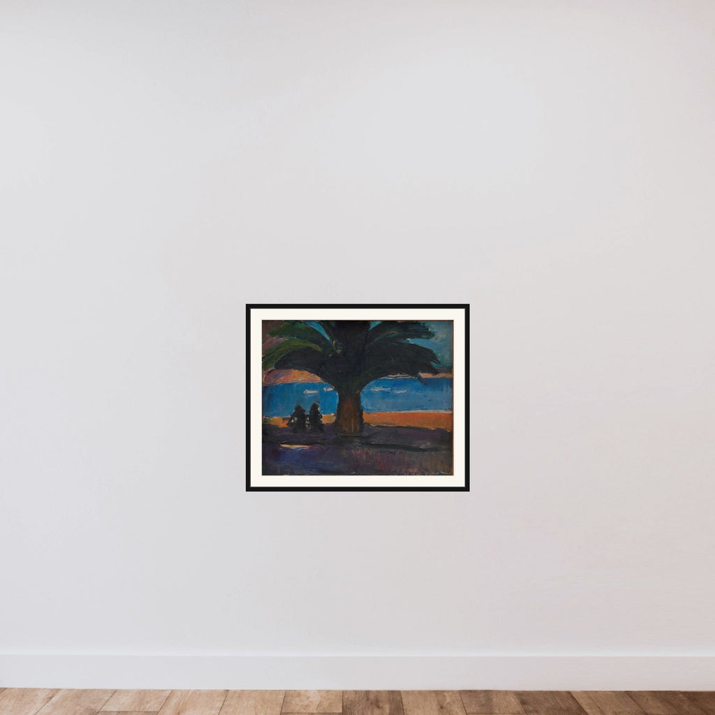 Den tykke palme. Udsigt fra Villefranche framed — shown to scale
