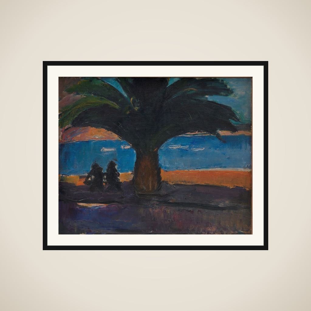 Den tykke palme. Udsigt fra Villefranche framed