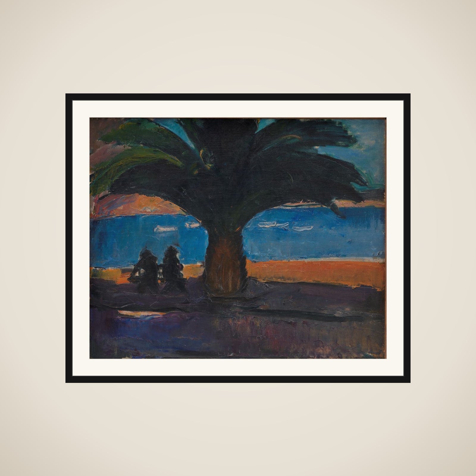 Den tykke palme. Udsigt fra Villefranche framed