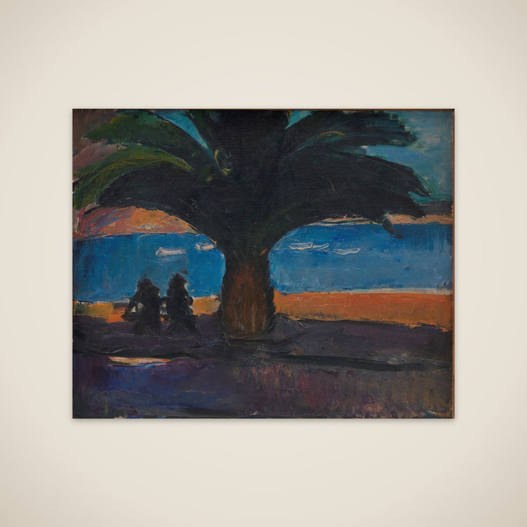 Den tykke palme. Udsigt fra Villefranche unframed print