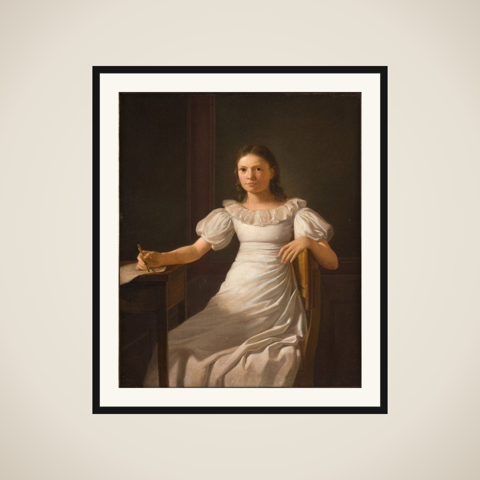 Kunstnerens søster Alvilde framed