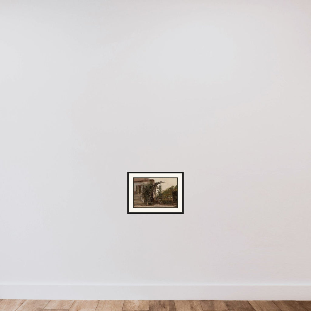 Havetrappen ved kunstnerens malestue på Blegdammen framed — shown to scale