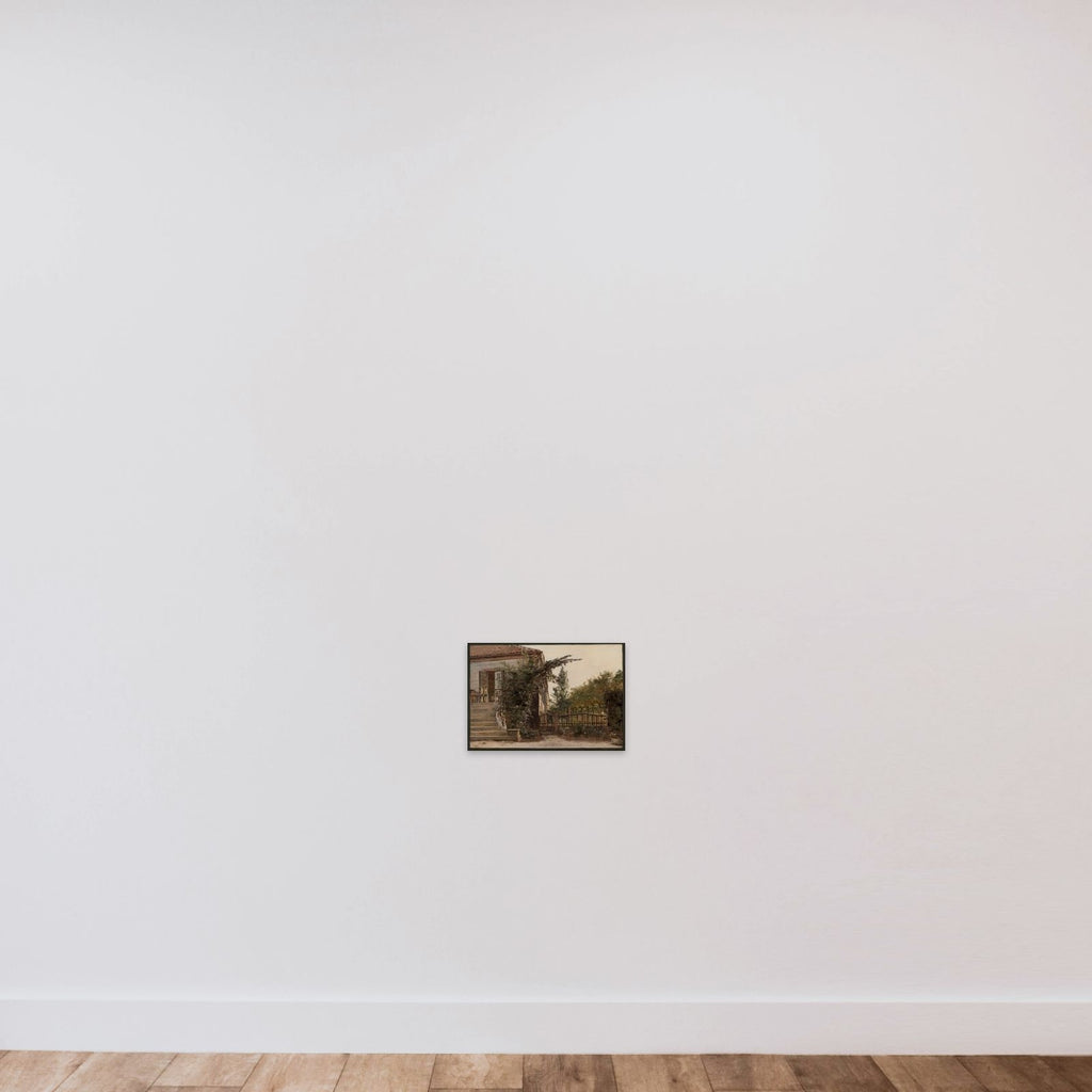 Havetrappen ved kunstnerens malestue på Blegdammen unframed — shown to scale