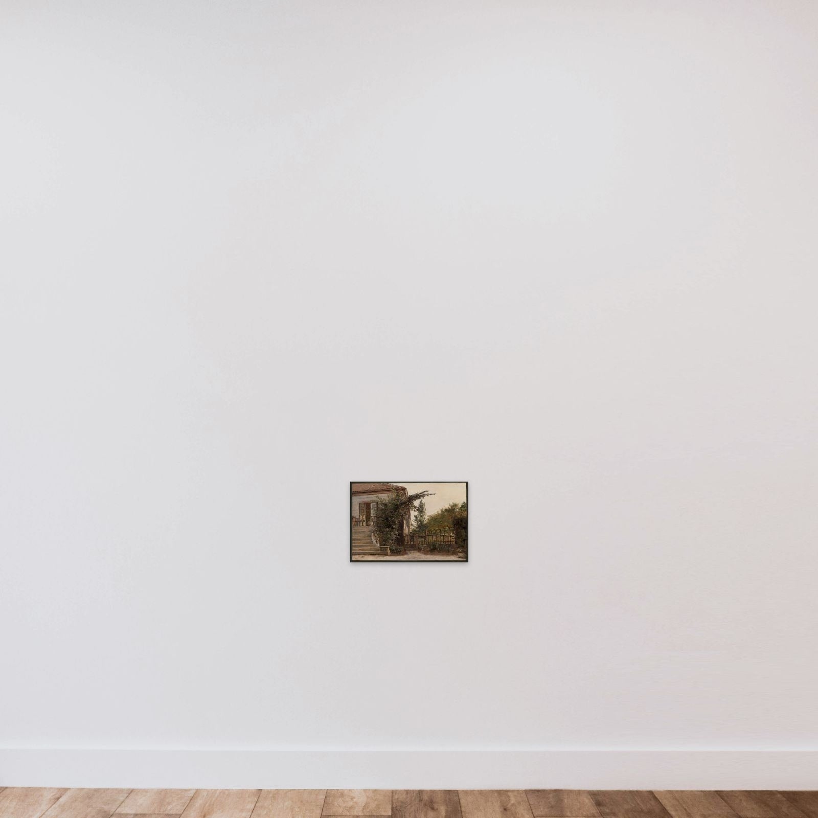 Havetrappen ved kunstnerens malestue på Blegdammen unframed — shown to scale