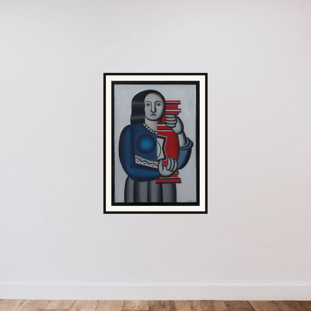 Kvinde med vase framed — shown to scale