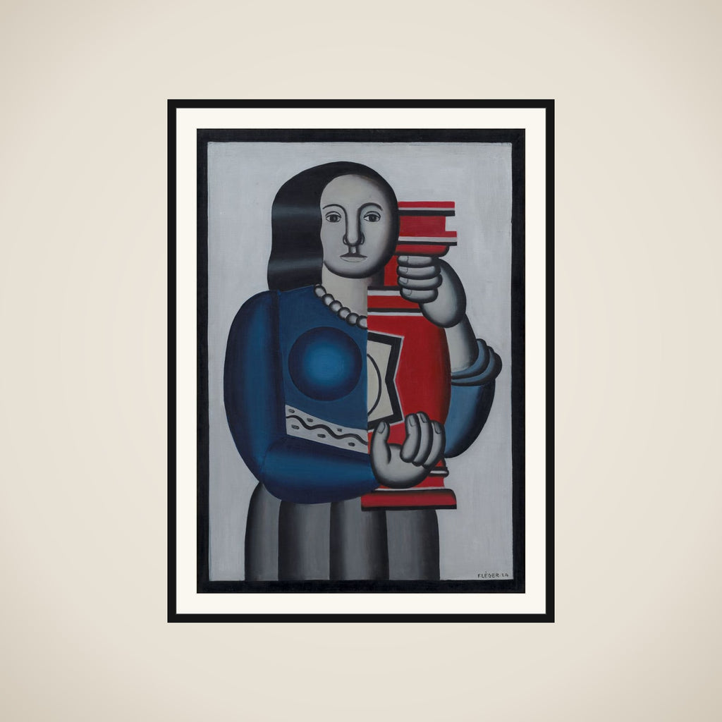 Kvinde med vase framed