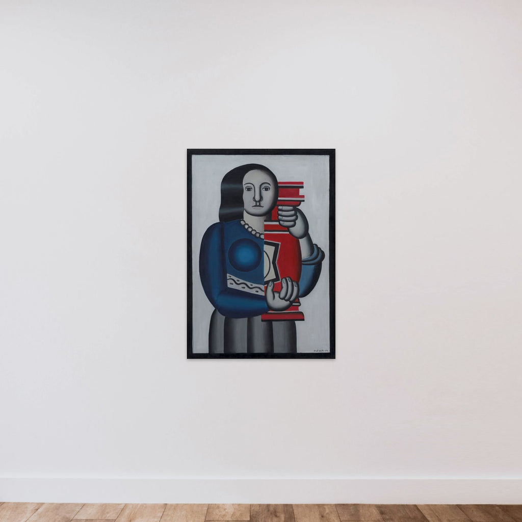 Kvinde med vase unframed — shown to scale