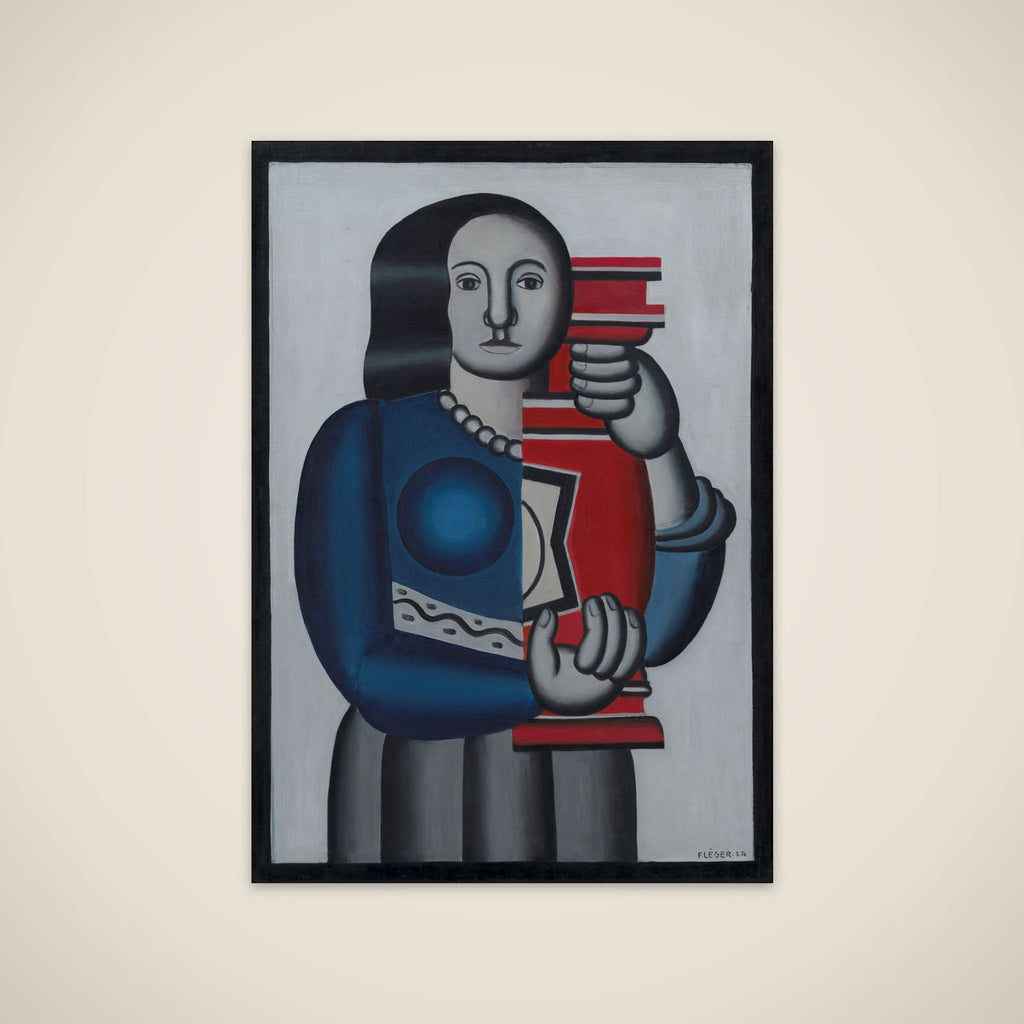 Kvinde med vase unframed print