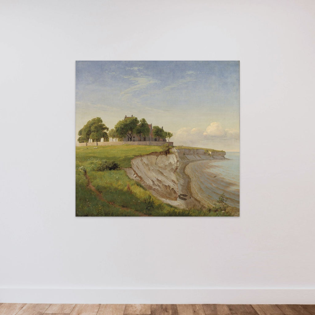 Højerup Kirke på Stevns Klint unframed — shown to scale