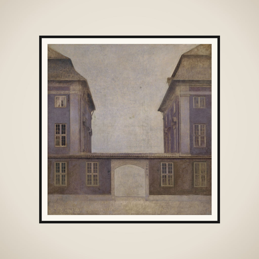 Asiatisk Compagnis bygninger, set fra St. Annæ Gade på Christianshavn, København framed