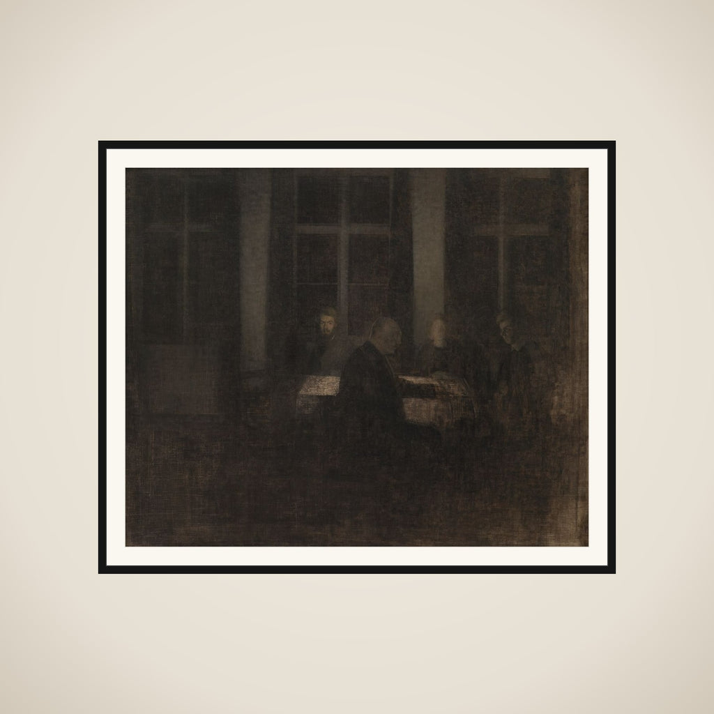 Aften i stuen framed