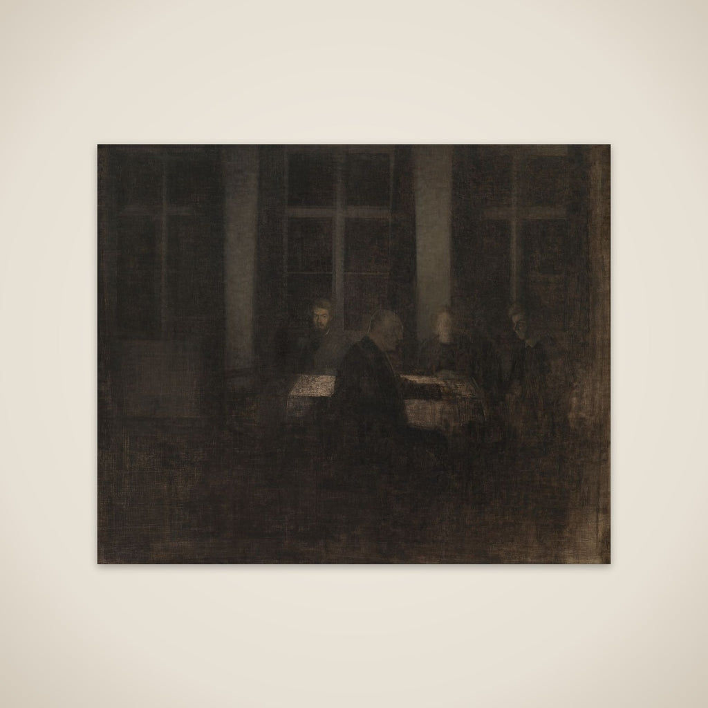 Aften i stuen unframed print