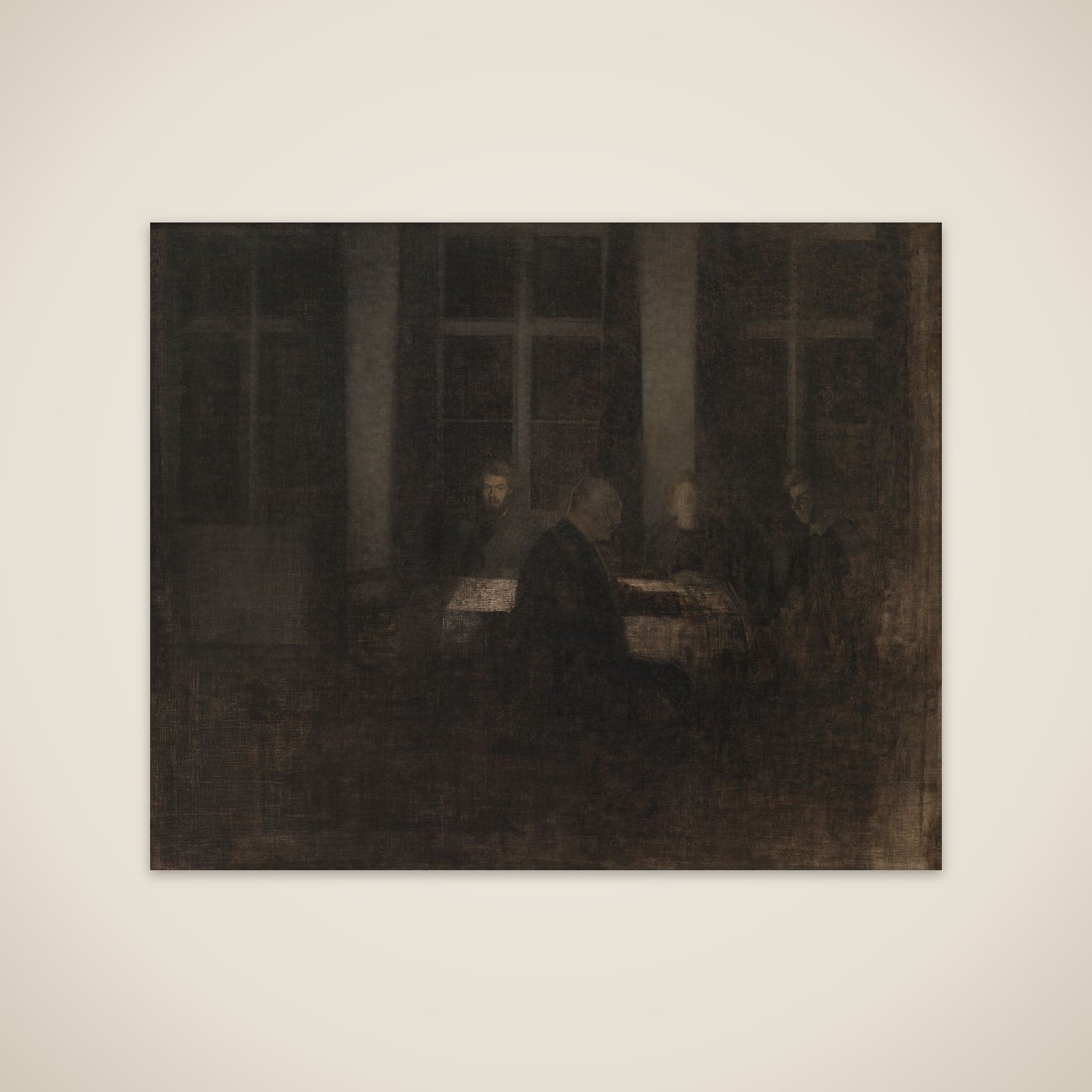 Aften i stuen unframed print