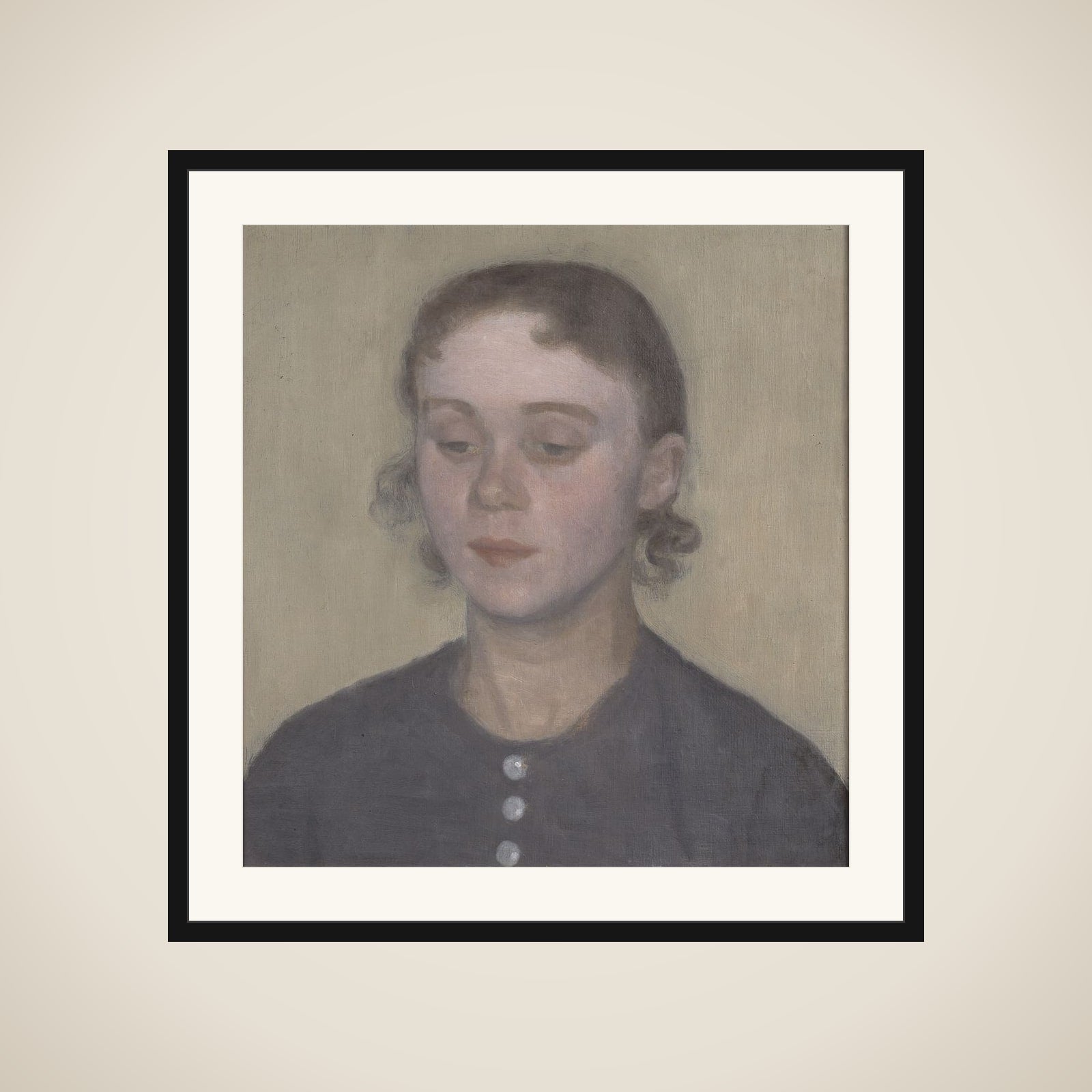 Kunstnerens hustru Ida, f. Ilsted framed