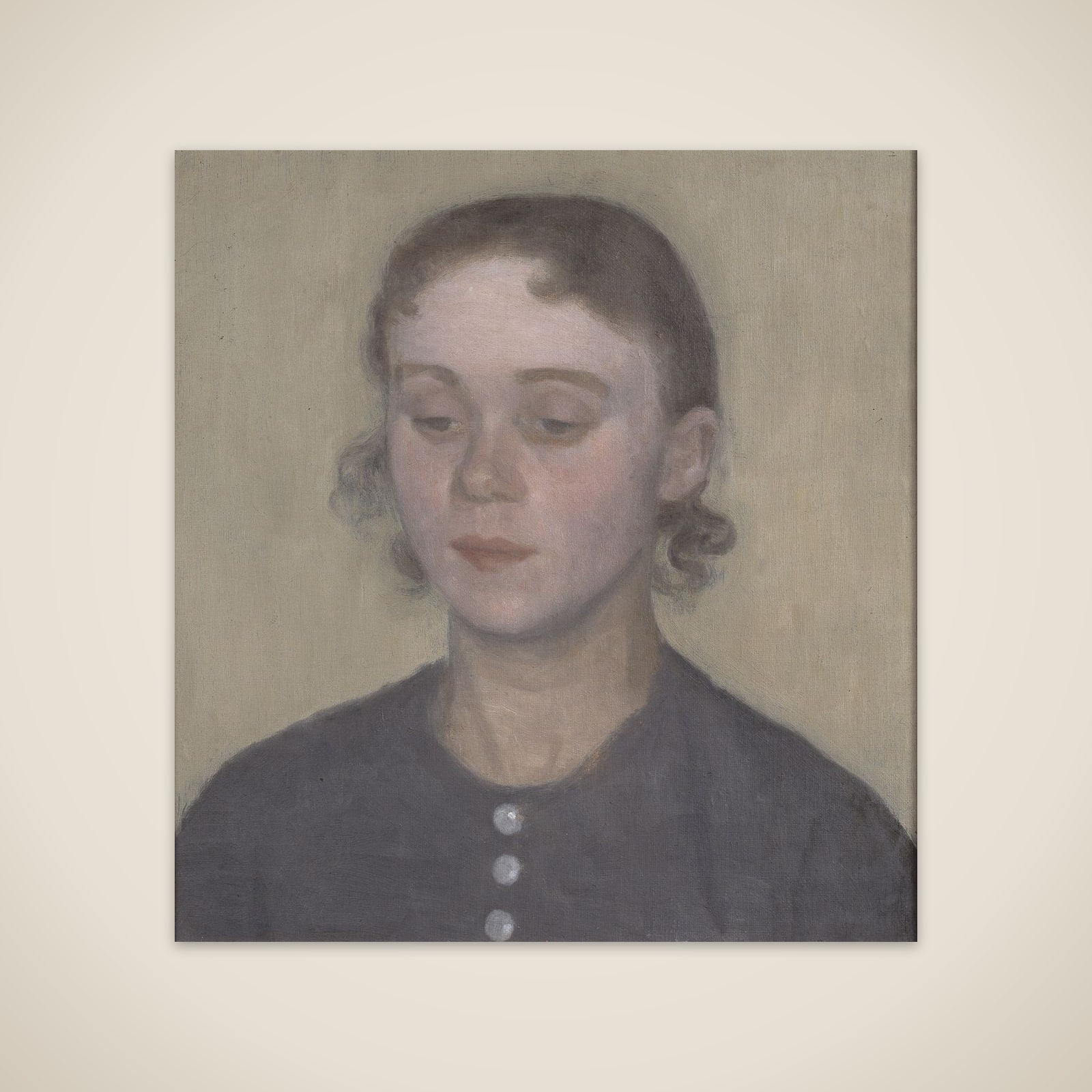 Kunstnerens hustru Ida, f. Ilsted unframed print