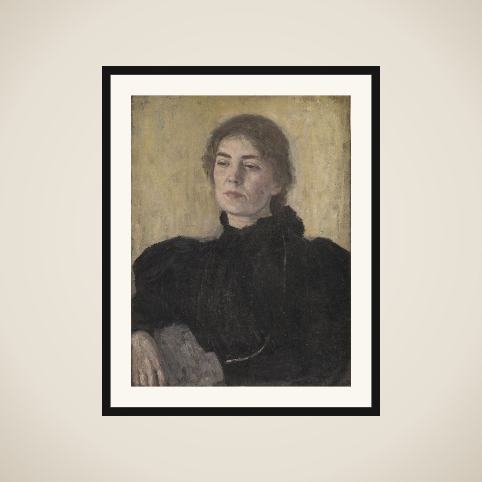 Portræt af fru Thora Bendix (Anne Victoria, f. Sundberg) framed