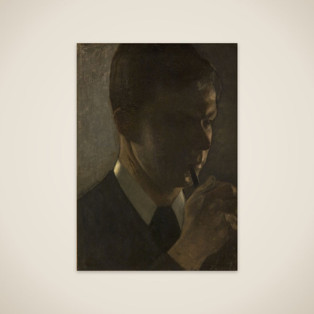 Portræt af Svend Hammershøi, kunstnerens broder unframed print