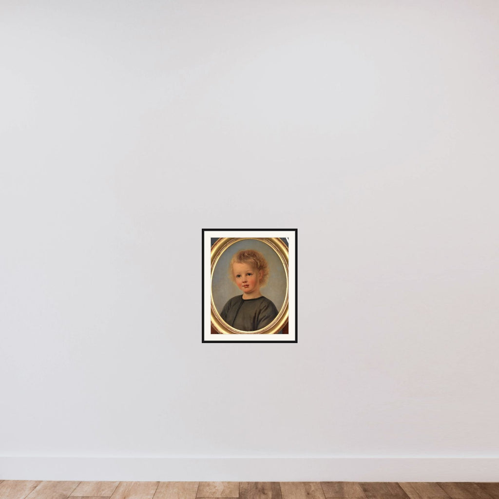Portræt af Holger Aagaard Hammerich som 4-årig framed — shown to scale