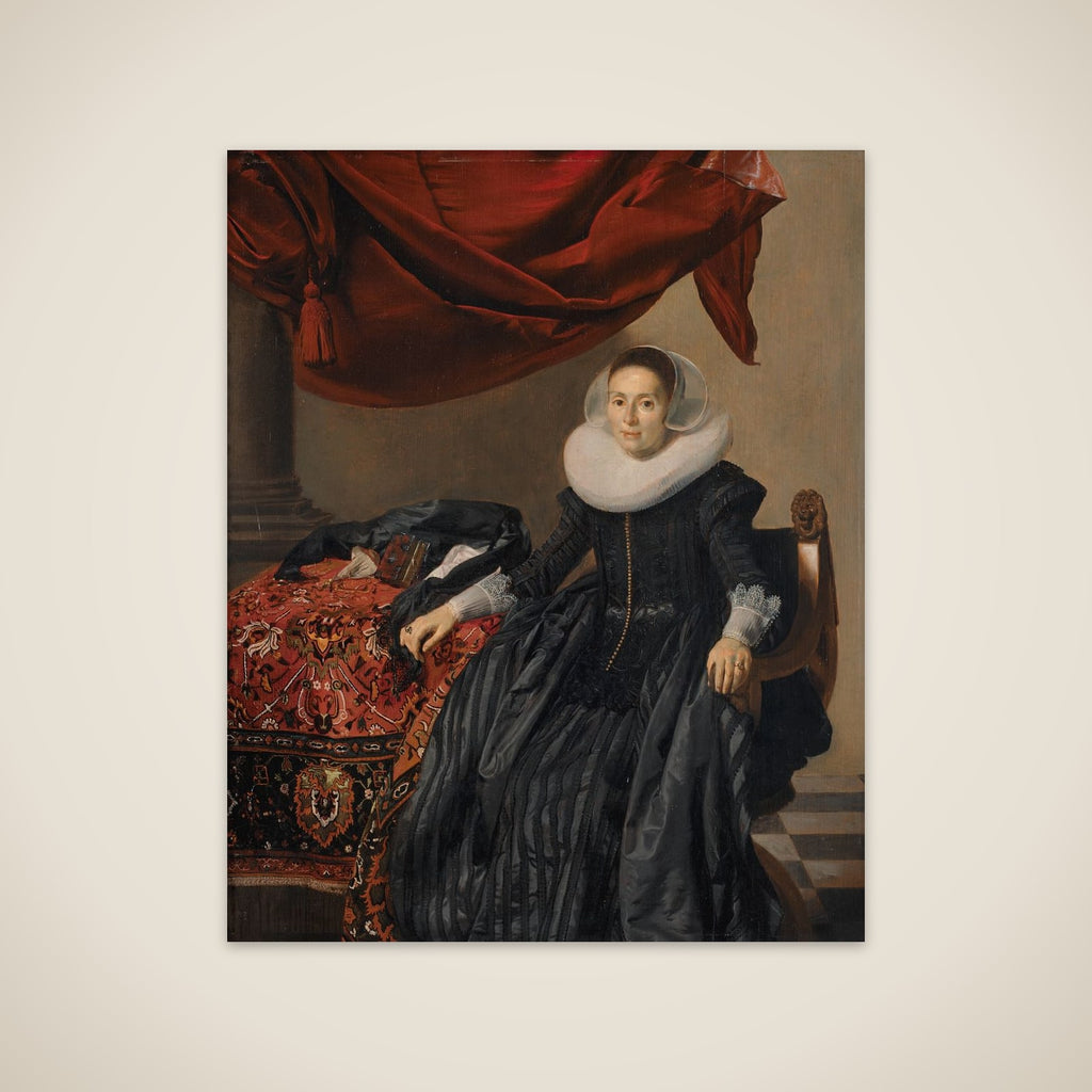 Portræt af en ung kvinde unframed print