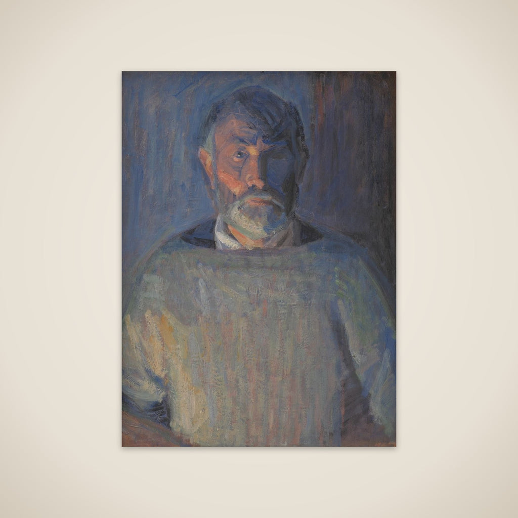 Selvportræt. Lampelys unframed print