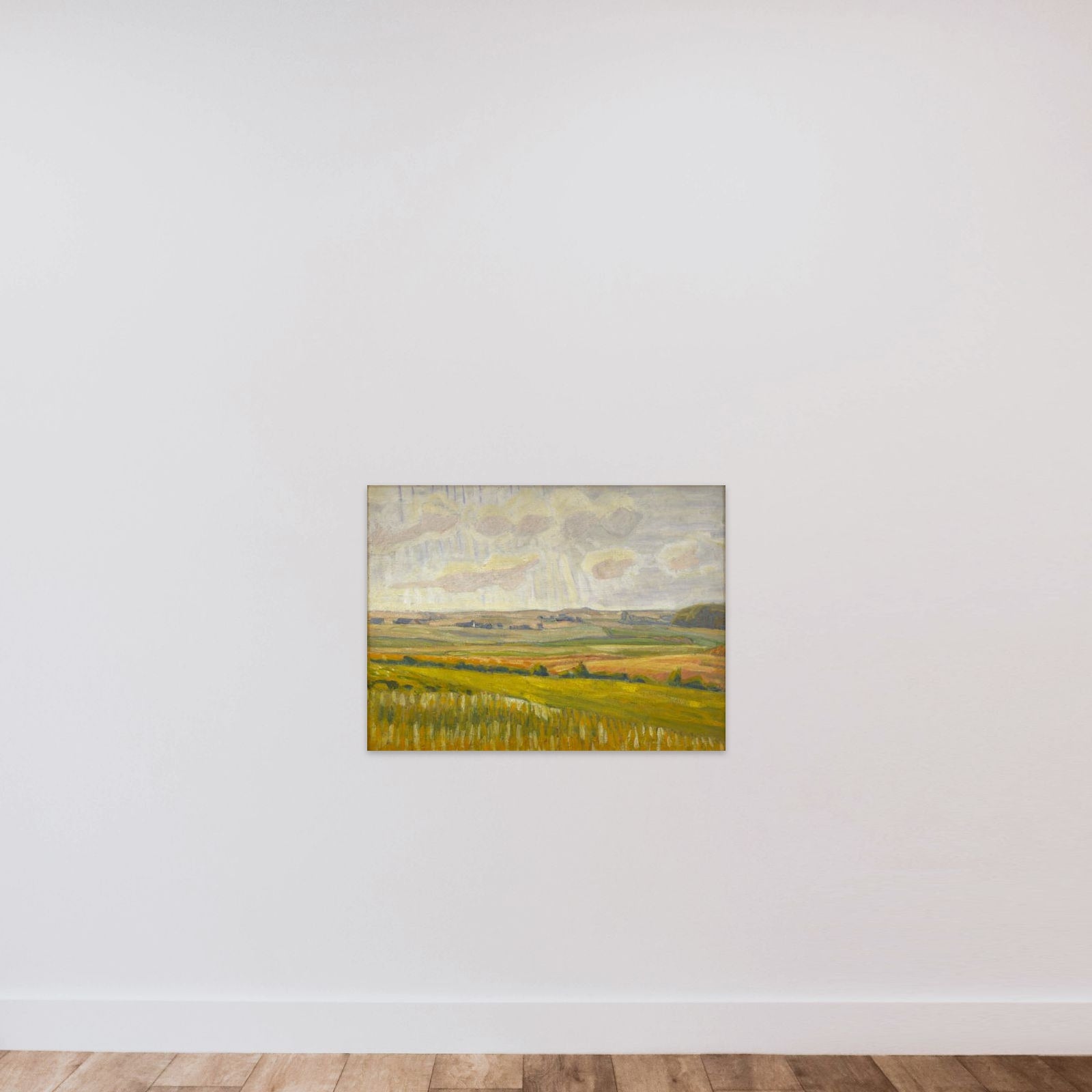 Asminderup bakker mod lyset unframed — shown to scale