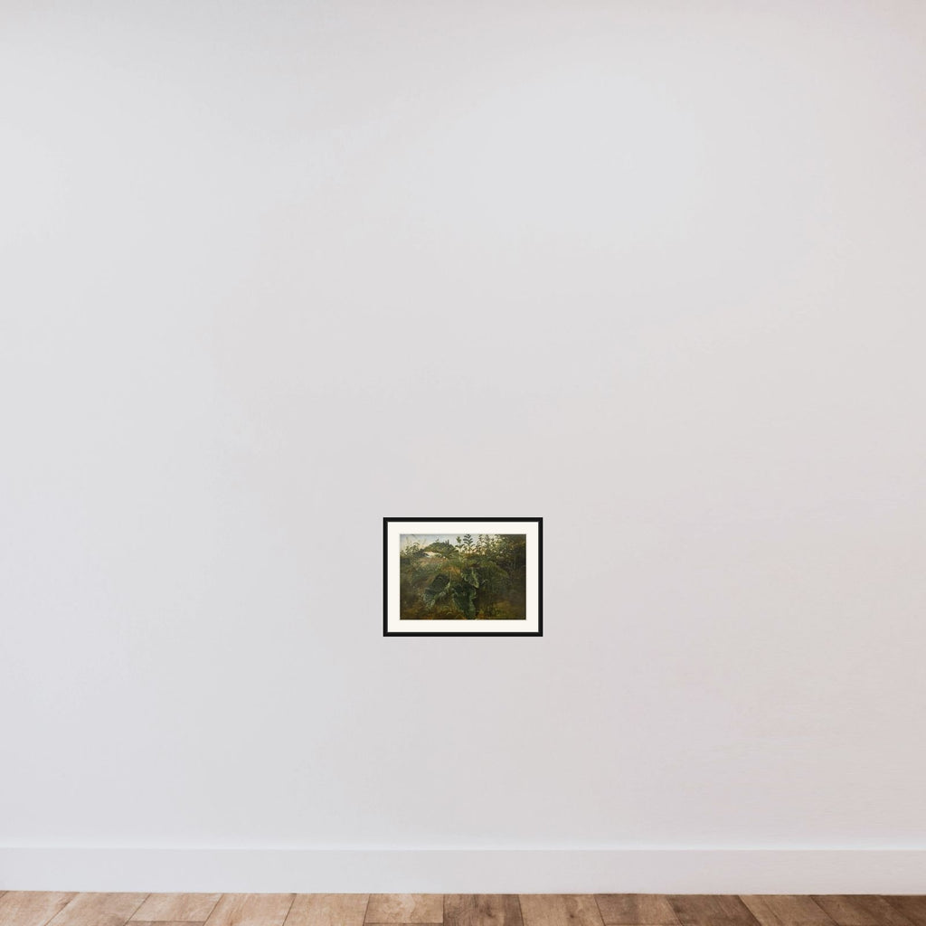 Forgrundsstudie med skræpper framed — shown to scale
