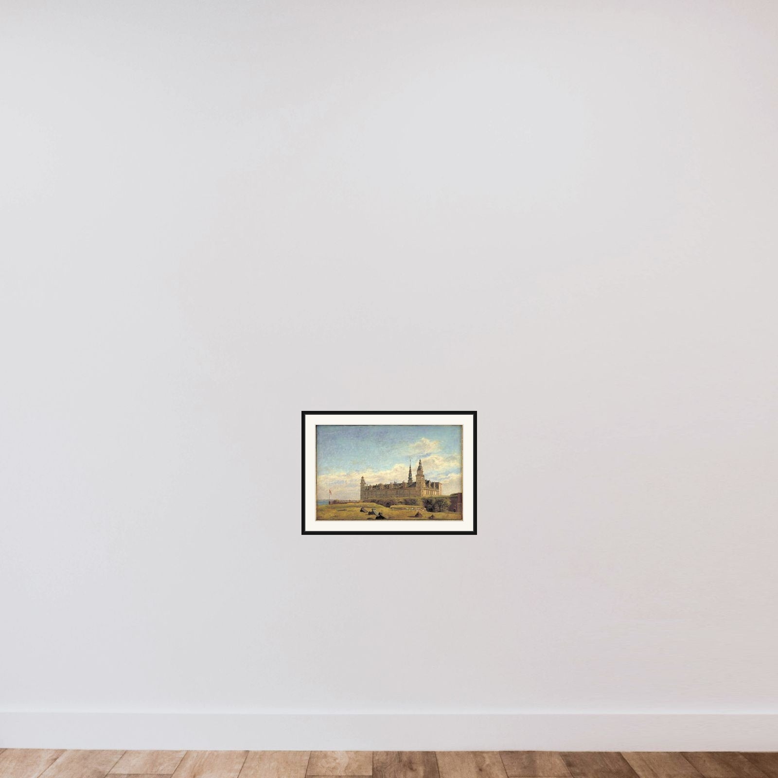 Slottet Kronborg framed — shown to scale