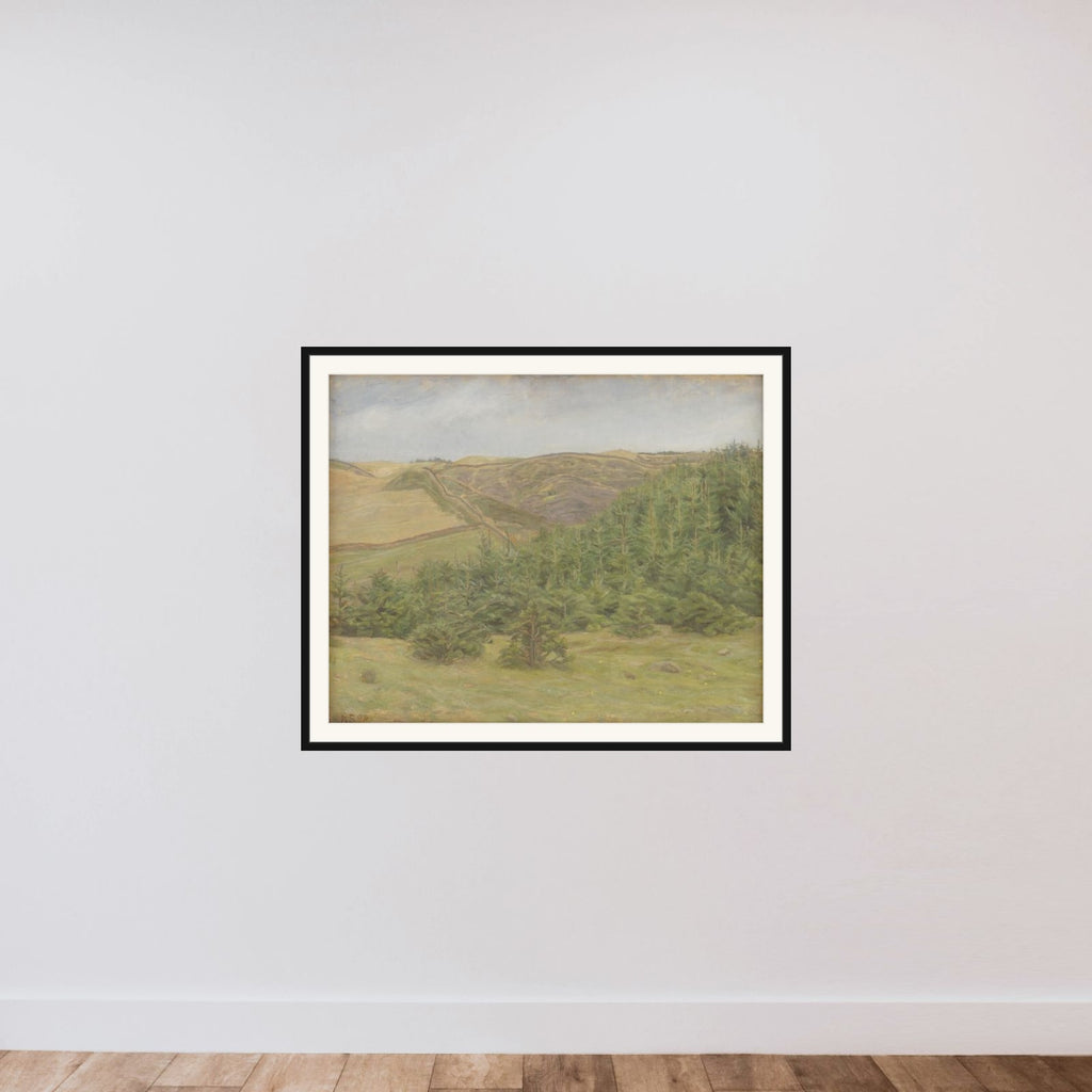 Svanninge Bakker framed — shown to scale