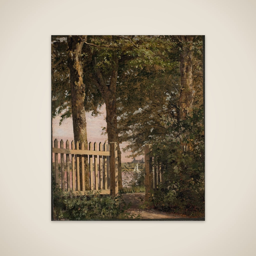 Havelågen ved bagermester Købkes gård på Blegdammen unframed print