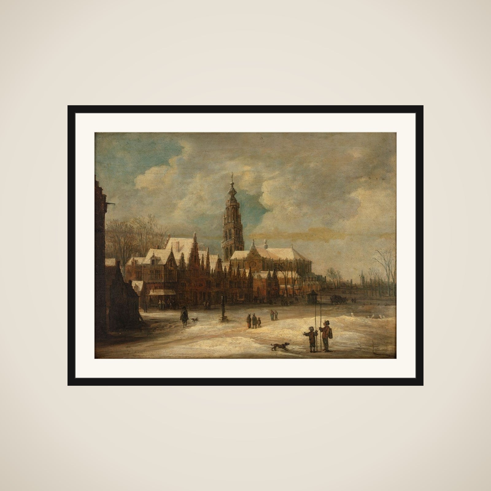 Vinterdag i Breda framed