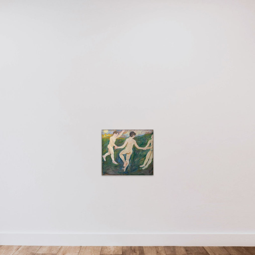Livsglæde unframed — shown to scale