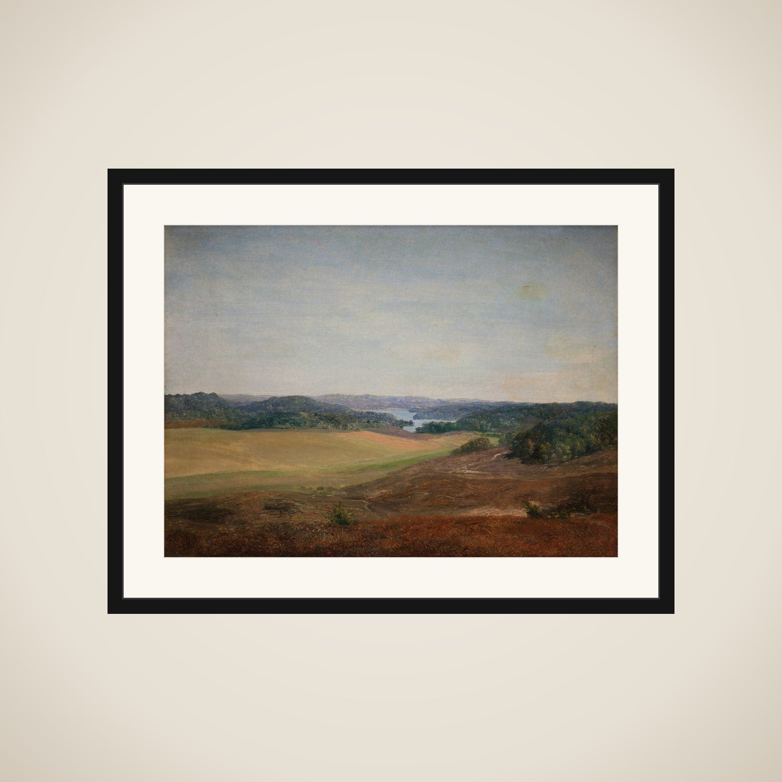 Landskab fra Silkeborgegnen framed