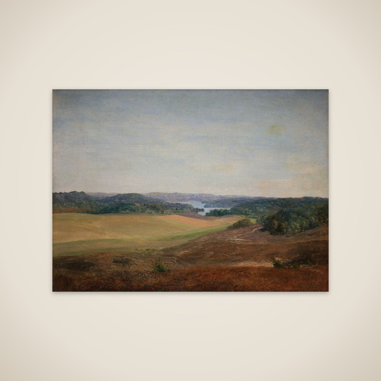 Landskab fra Silkeborgegnen unframed print