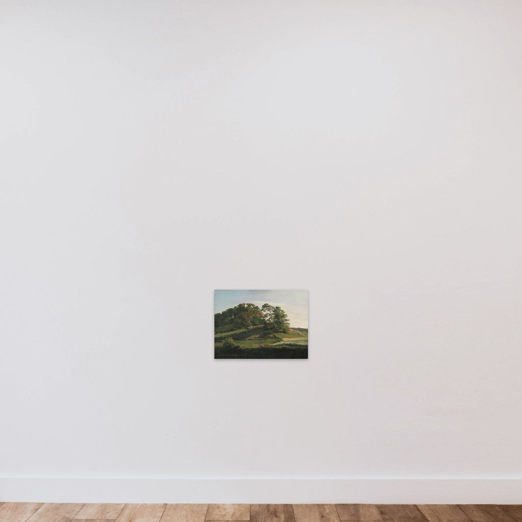 Skovklædte bakker i Sørupvang unframed — shown to scale