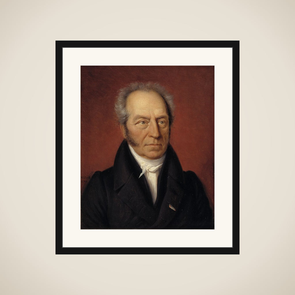 Portræt af kunstkammerforvalter J.C. Spengler framed