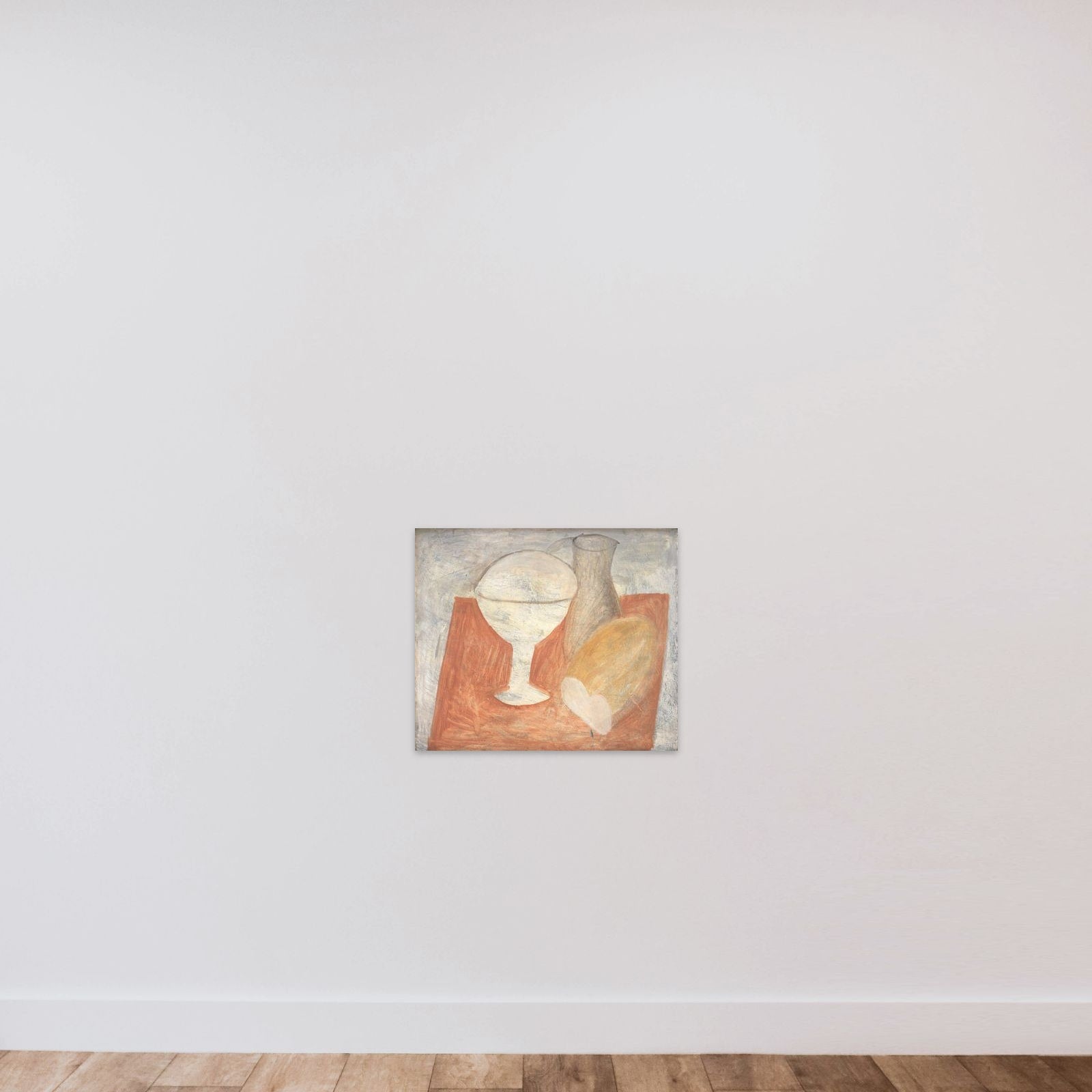 Opstilling unframed — shown to scale