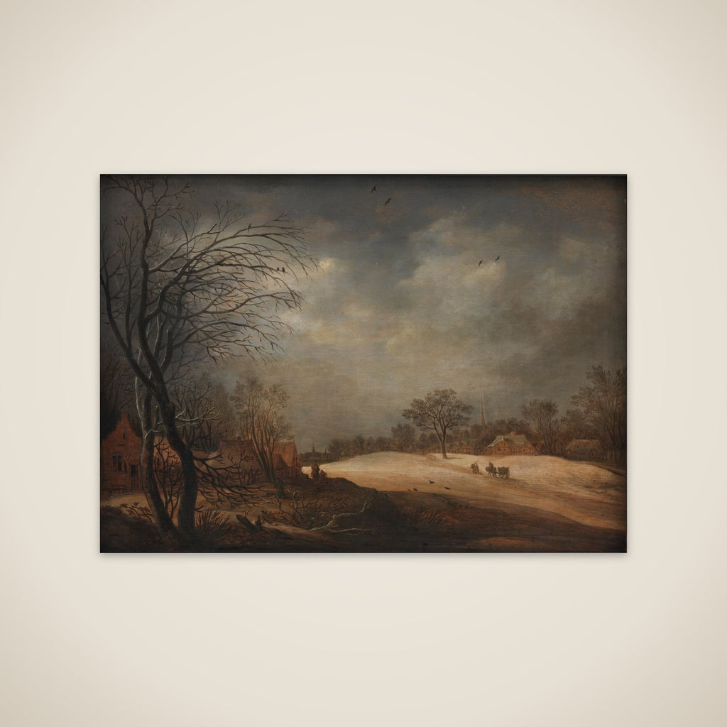Vinterlandskab unframed print