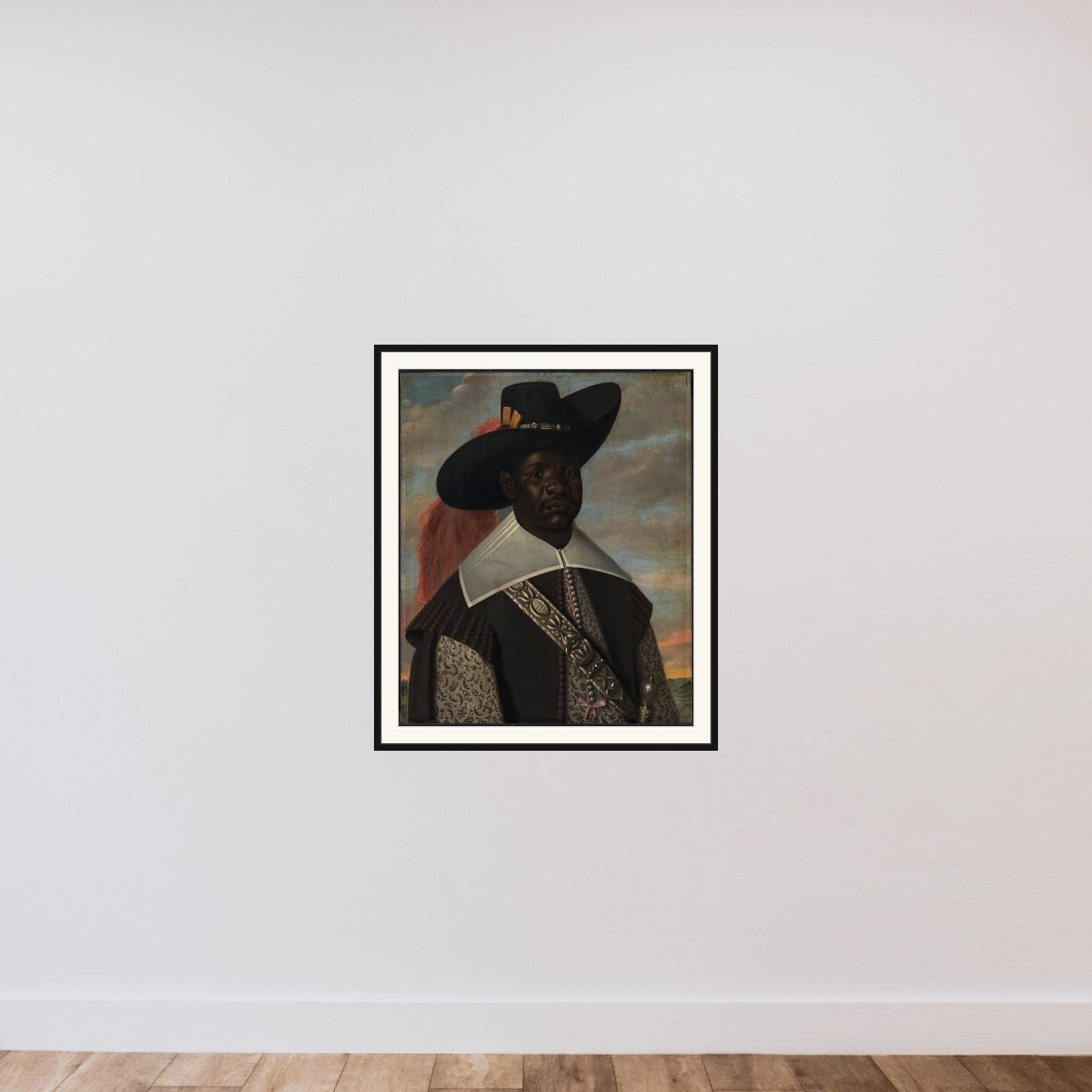 Dom Miguel de Castro framed — shown to scale