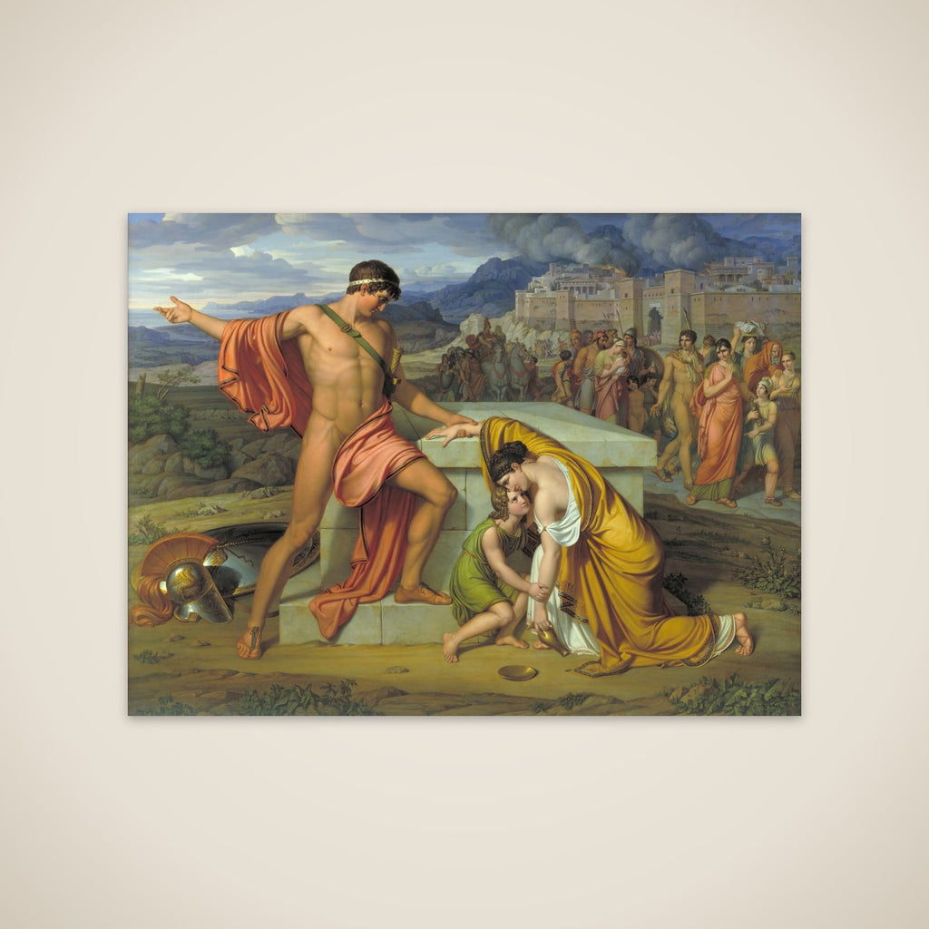 Pyrrhus og Andromache ved Hektors grav unframed print