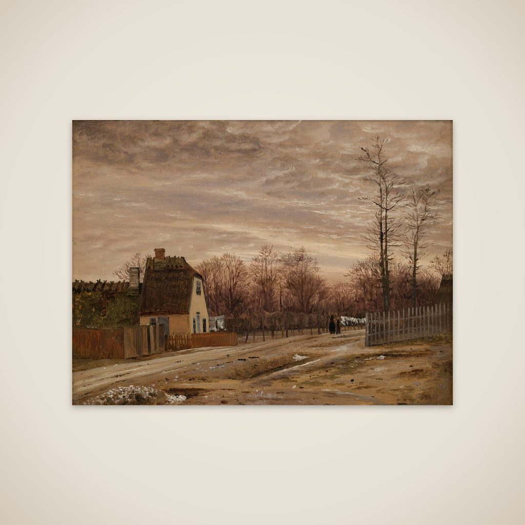 Aften efter tø. Taarbæk unframed print