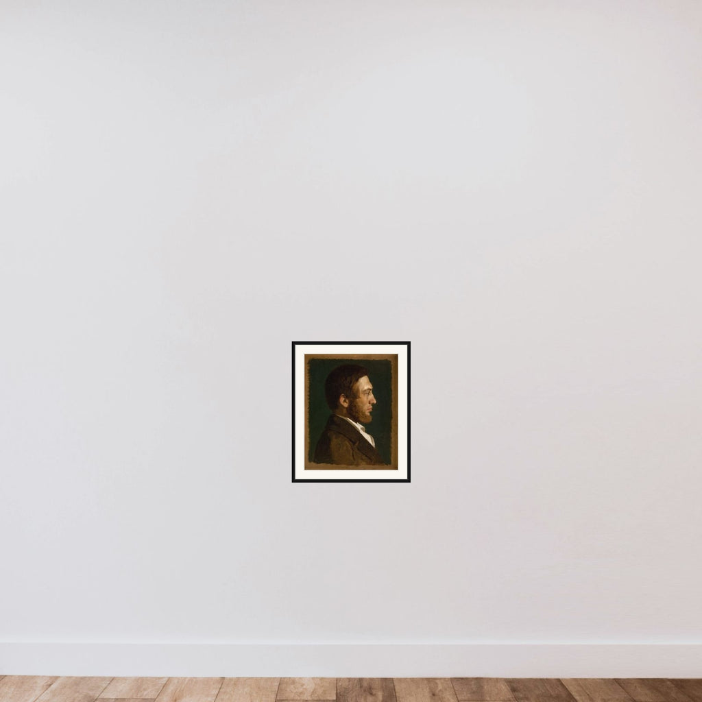 Portræt af P.C. Skovgaard framed — shown to scale