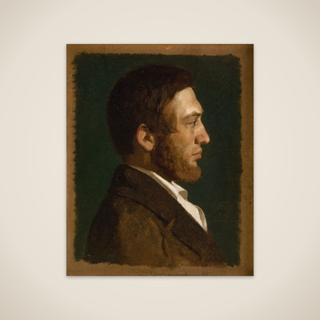 Portræt af P.C. Skovgaard unframed print
