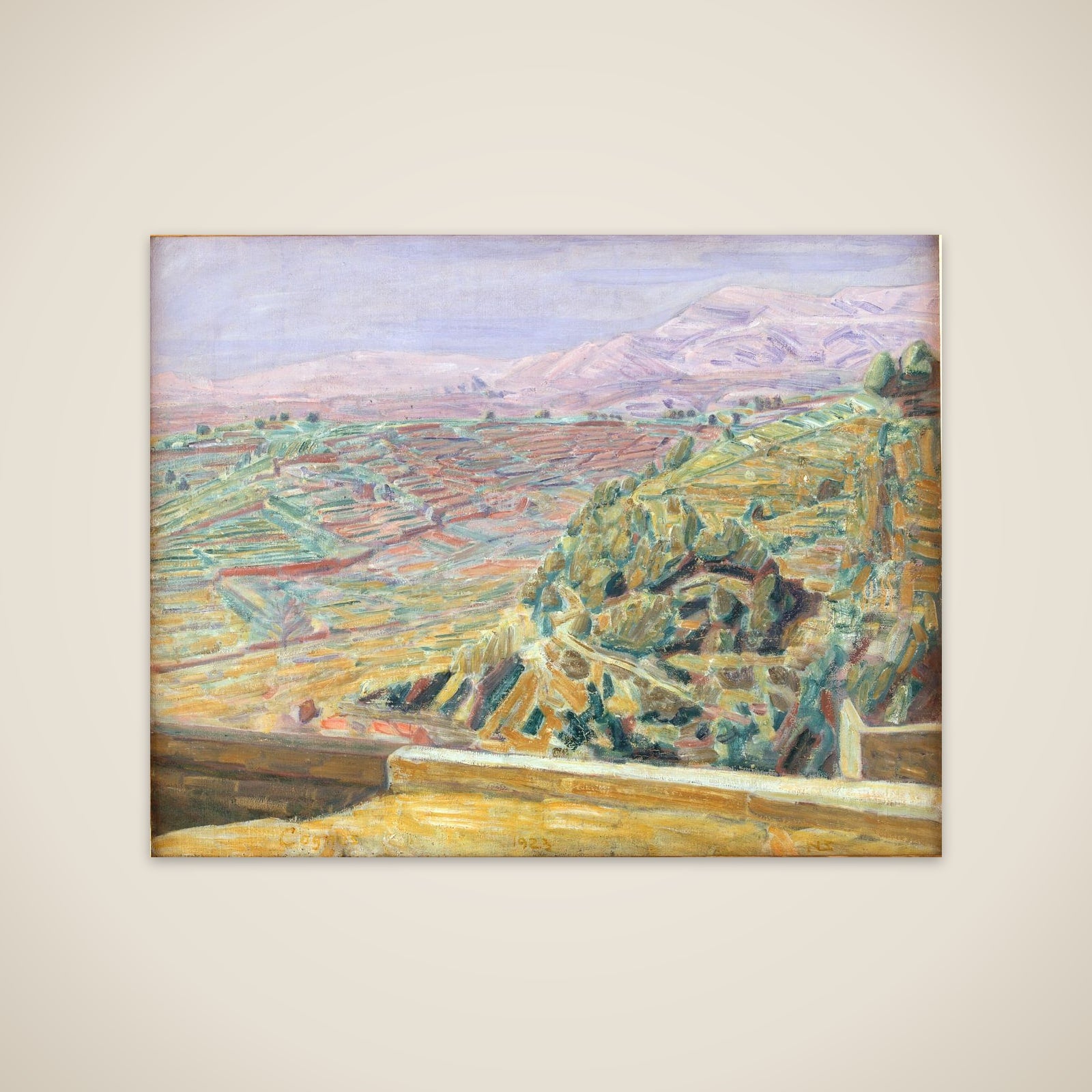 Udsigt fra Slotspladsen, Cagnes unframed print
