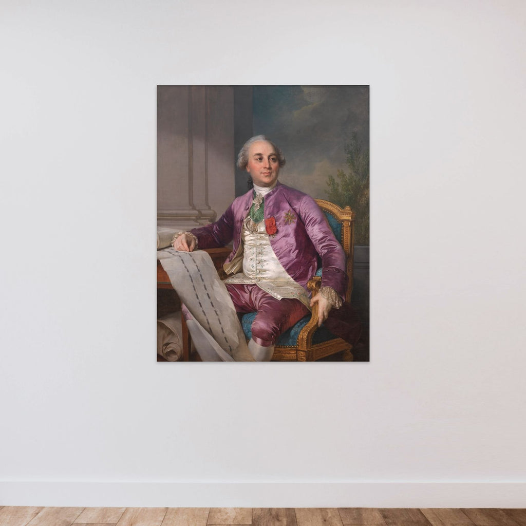 Portræt af Charles-Claude Flahaut de la Billarderie comte d'Angiviller (1730-1809) unframed — shown to scale