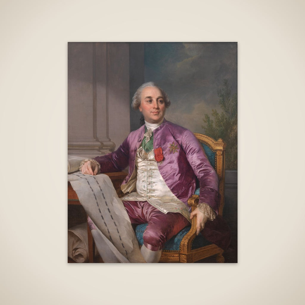 Portræt af Charles-Claude Flahaut de la Billarderie comte d'Angiviller (1730-1809) unframed print